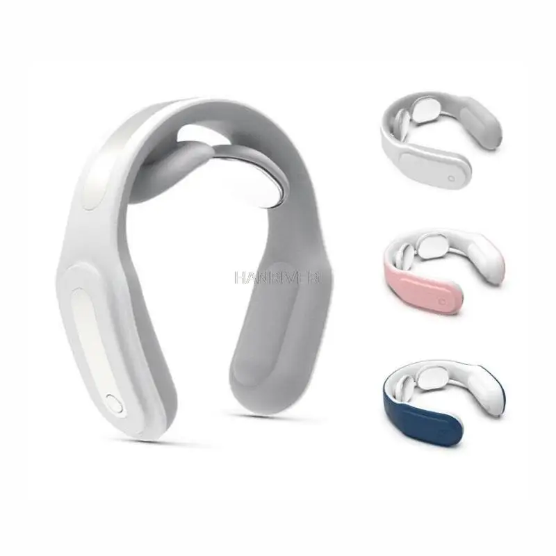 Multi-function remote control multi-shoulder and cervical massager mini electric pulse meridian physiotherapy neck protector