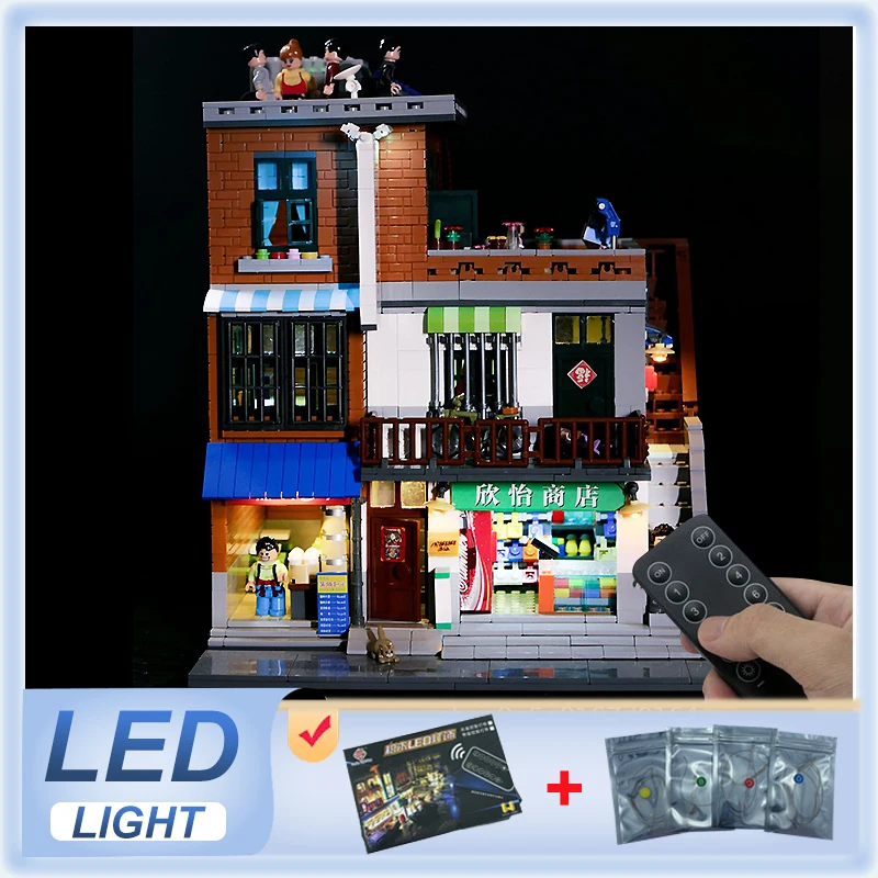 DIY RC LED Light Kit For LEGO 01013 Creative Cities：Urban Village   (Only LED Light,Without Blocks Model)