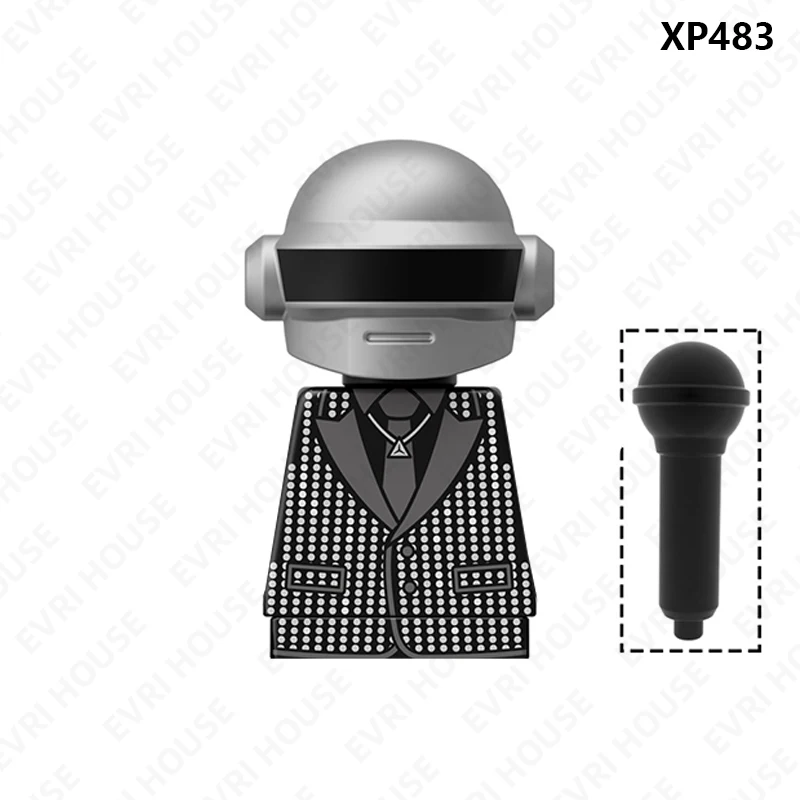 EDM DJ Daft Punk Mini Action-figuren Bausteine Spielzeug für Kinder XP483 XP484 XP485 XP486