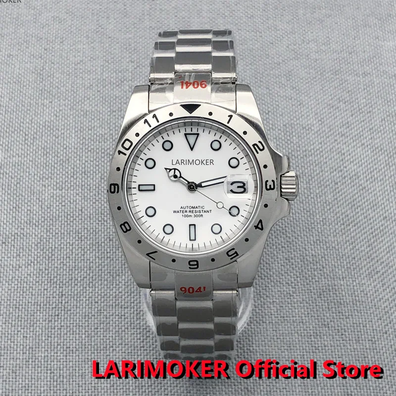 

2022 LARIMOKER New 40mm Luxury Mechanical Automatic Watch DG2813 8215 NH35 PT5000 Luminous Dial Sapphire Glass 904L Bracelet