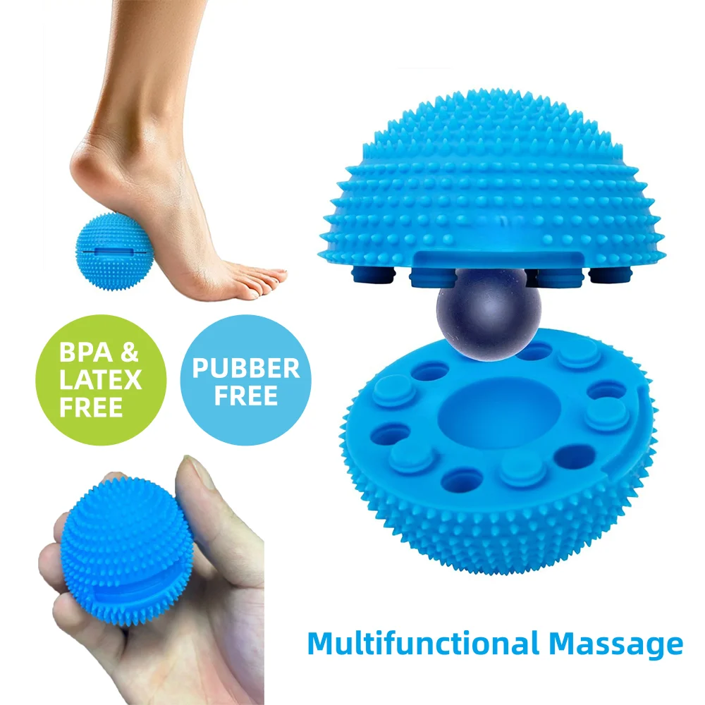 

Foot Fasciitis Massage Yoga Hedgehog Ball Hand Exercise Facial Relieve Muscle Tension Myofascial Release Promote Circulation