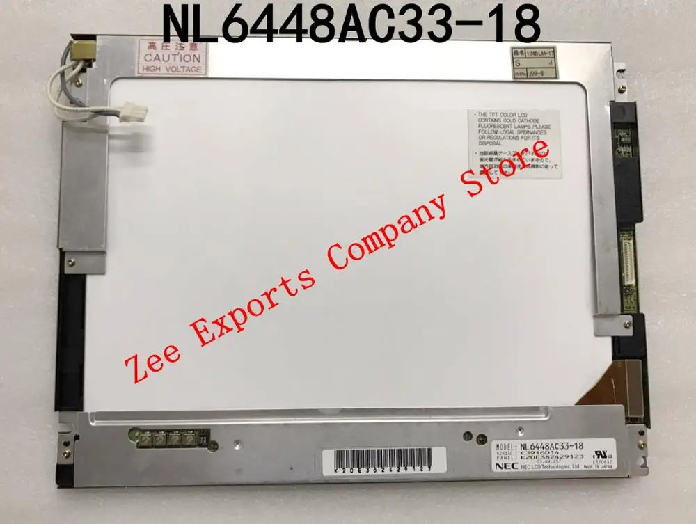 NL6448AC33-18 10.4 Inch LCD Screen Display Panel 100% Tested for Shipping for NEC NL6448AC33 18