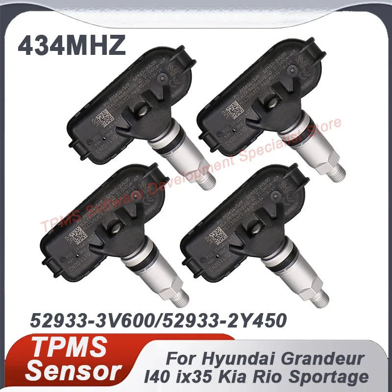 TPMS Tire Pressure Sensor For Hyundai IX35 I40 Grandeur HG Kia Sportage Rio Tire Pressure Sensor 52933-3V600 529332Y450 434MHZ