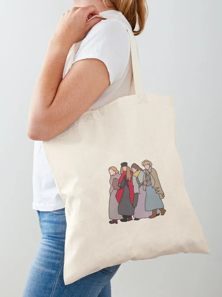 

Little Women Silhouette Tote Bag custom fabric bag sac pour femme custom canvas bag tote woman