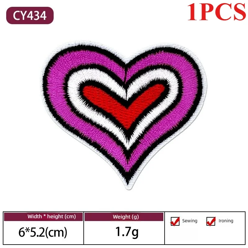 1PCS Mixed 3D Cartoon Embroidered Appliques, Iron On Patches for DIY Clothes Denim Jackets Bags Shoes Repair Craft