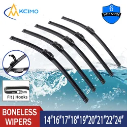 1Pc Car Universal U-type Soft Rubber Boneless Wiper HD Quiet Durable Reduce Noise Automotive Wiper  14