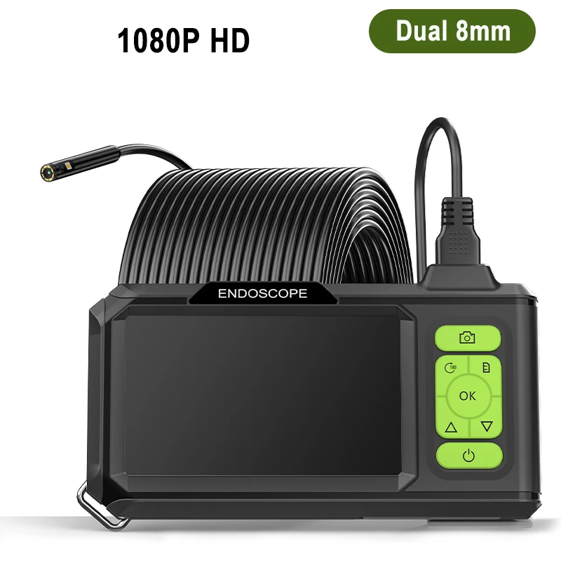 Industriële Endoscoop 4.3 ''IPS Scherm Autofocus Camera HD1080P Enkele Dual Triple Lens USB Sonde Auto Inspectie Borescope LEDs