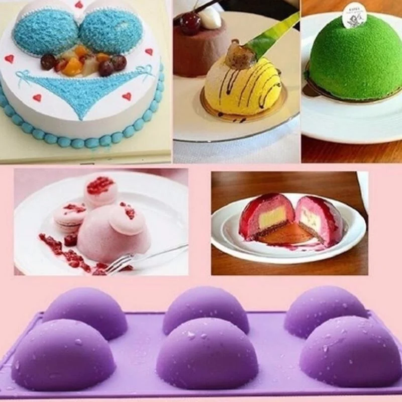 

Silicone Half Ball Sphere Baking Mould DIY Chocolate Cupcake Cake Mold