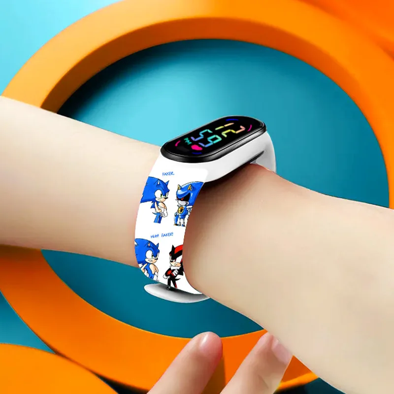 Kids LED Watch Touch Control Digital Watch Silicone Strap Waterproof Sport Wristwatch for Boys Girls Children Gift view 6
