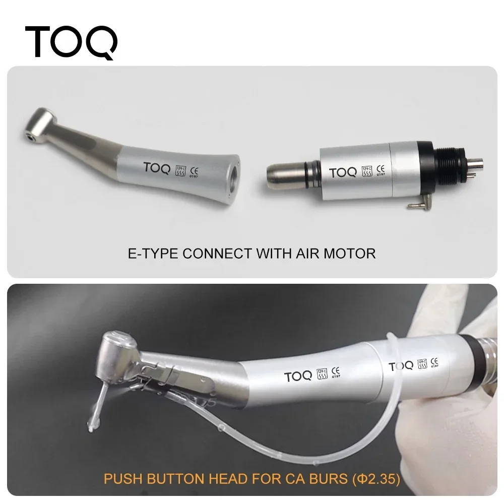 FX Style Dental Slow Speed Set FX Straight Handpiece And FX 1:1 Contra Angle Air Motor 2/4 Hole With Ball Bearing