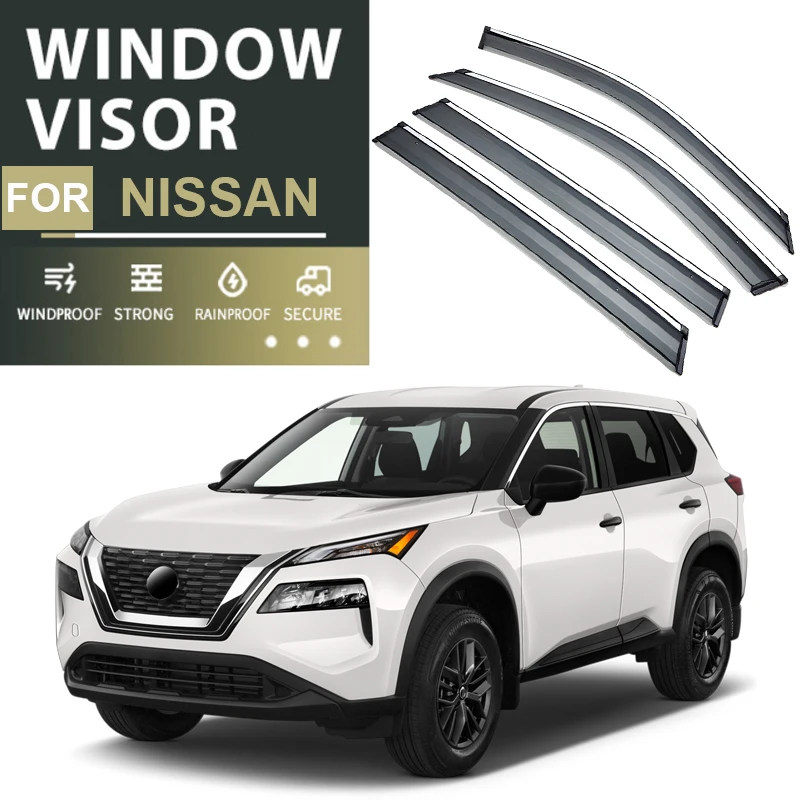 

Car Window Visor For NISSAN Altima ARIYA FRONTIER KICKS SENTRA MURANO NAVARA NP300 FRONTIER NOTE PATROL Y62 QASHQAI VERSAX-TRAIL