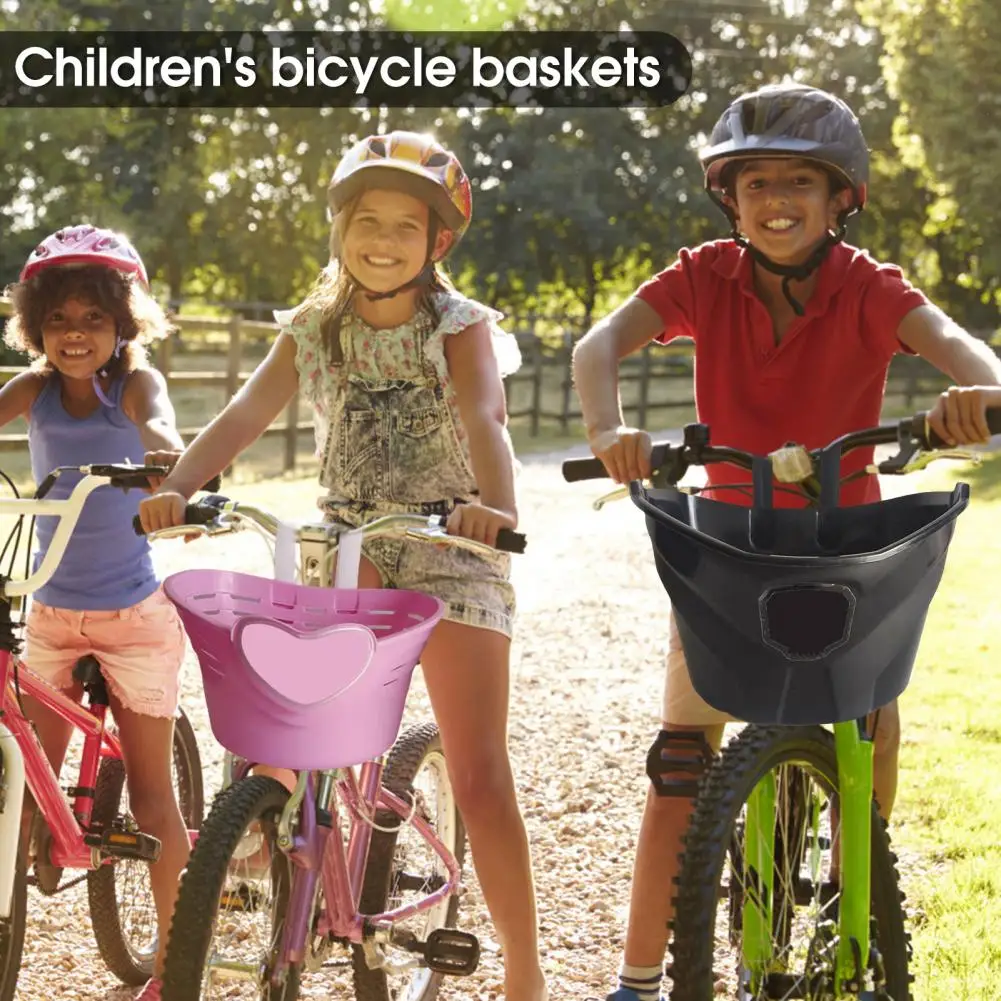 Children Bike Basket Hollow Out Long-lasting Kids Scooter Basket Accessories Reliable Scooter Basket Storage Basket