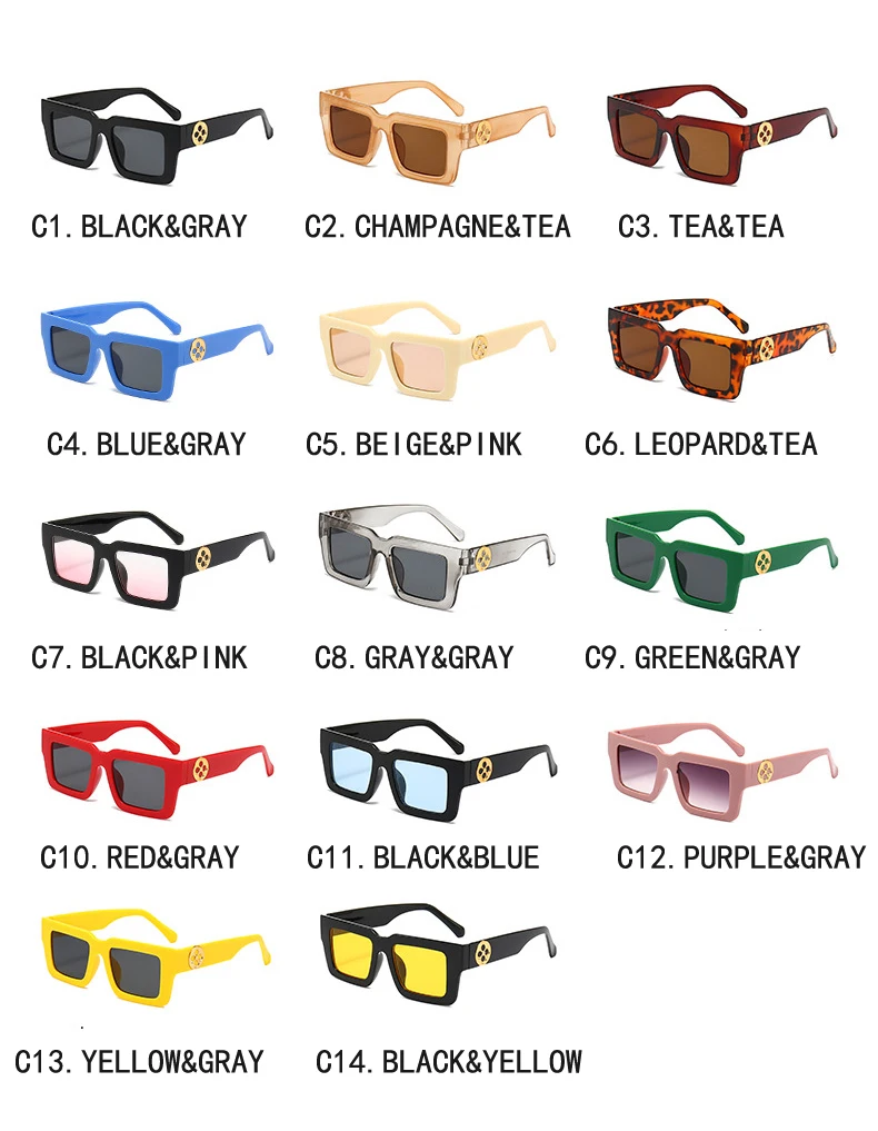Neue Retro Quadrat Sonnenbrille Für Frauen Männer Blume Dekoration Mode Damen Sonnenbrille Ins Heißer Schattierung Brillen UV400 – Detail 3