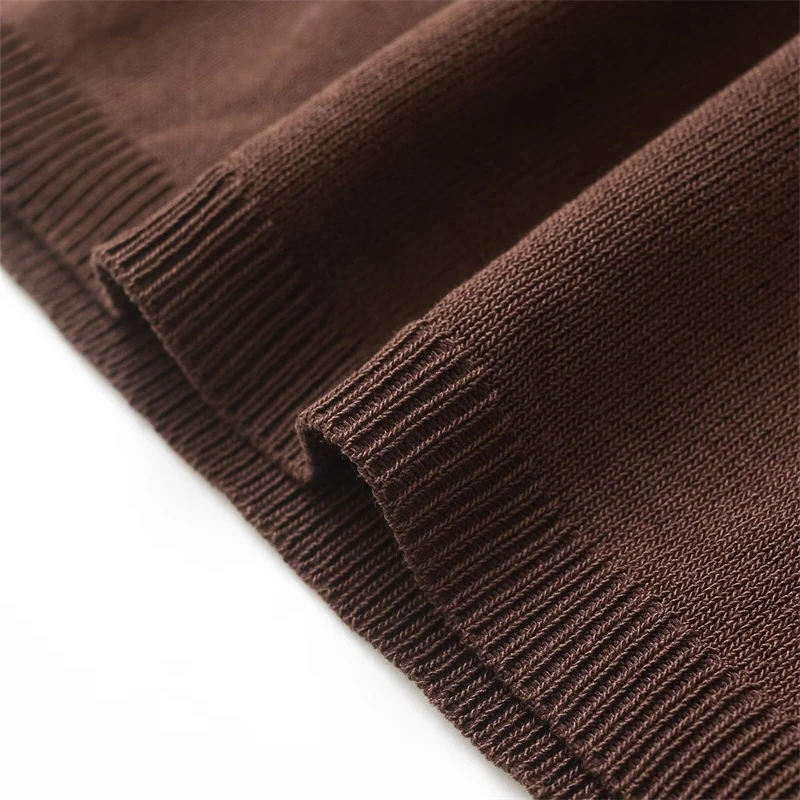 KEYANKETIAN letnia nowa damska jednokolorowa kamizelka dzianinowa prosty styl dekolt w kształcie litery U bez rękawów płaszcza Camisole cienki krótki top sweter