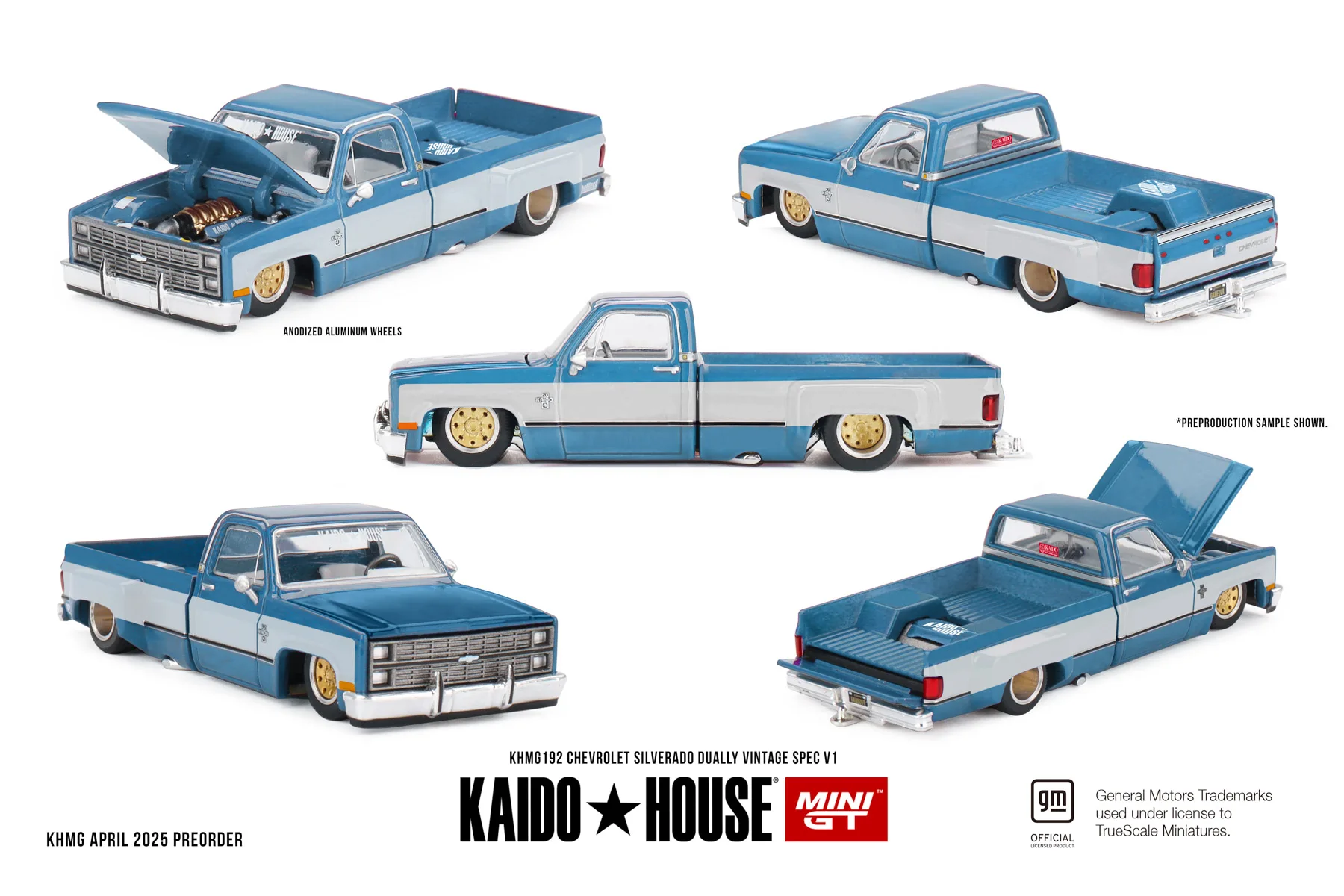 Kaido House MINIGT 1:64 Silverado KAIDO WORKS V3 Diecast Model Car