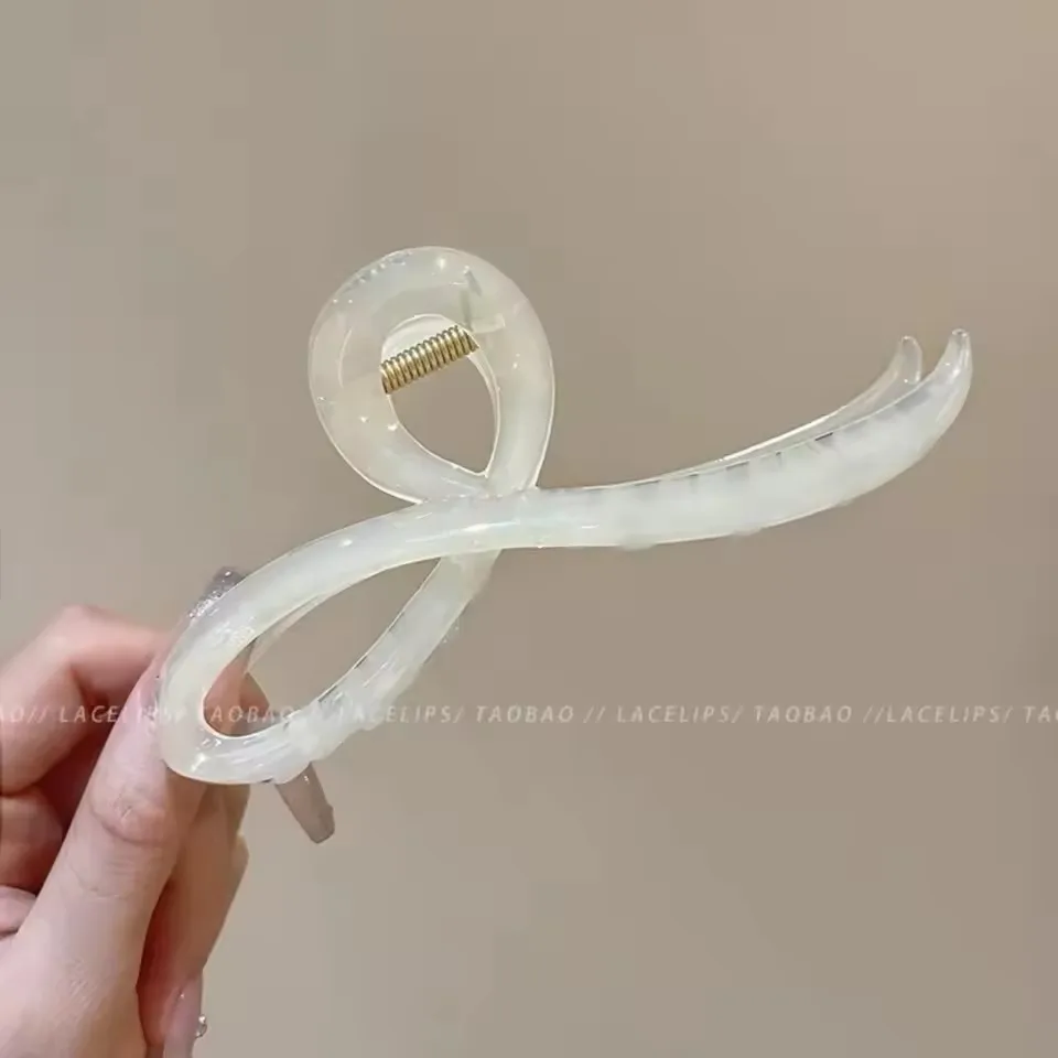 Elegante Gelee Farbe Bogen Haar Klaue Für Frauen Mädchen Süße Ornament Zurück Stirnband Haar Clips Haarnadel Mode Haar Zubehör