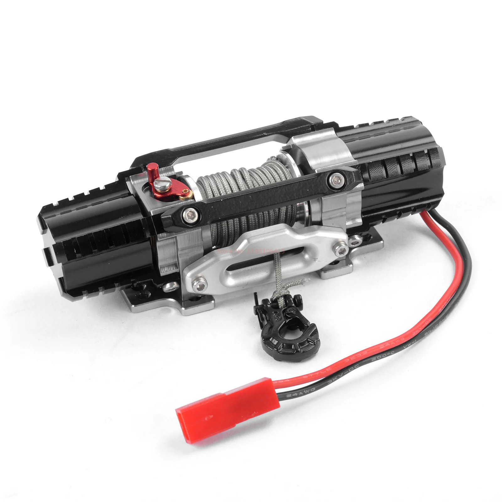 Metalowe akcesoria tuningowe do zdalnie sterowanych samochodów 1:7 1:8, samochodów terenowych, symulacyjne elektryczne metalowe wciągarki pasujące do Tank300 Rlaarlo