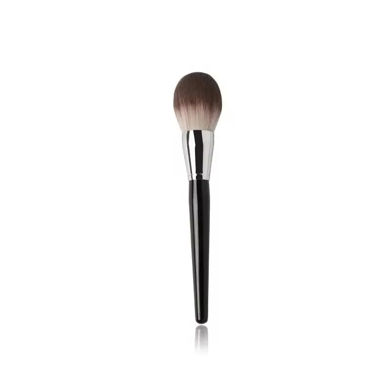 Pinceau de maquillage simple, poudre adt délicate dense, poignée en bois de virole de cuivre, fard à joues doux, outils cosmétiques pour le visage Beauy