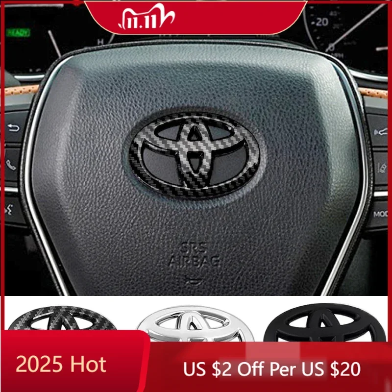 

Колпаки ступиц, декоративные наклейки на руль автомобиля для Toyota Corolla Rav4 Auris Camry Yaris CHR avensis, аксессуары для стайлинга автомобилей