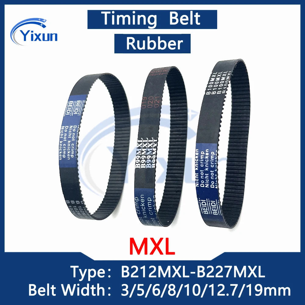 

MXL Loop Timing Synchronous Belt B212 B214 B215 B216 B219 B220 B221 B222 B224 B225 B226 B227 Width 3/5/6/10/19mm MXL Drive Belt