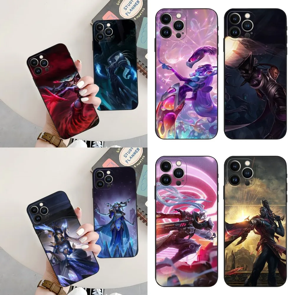 Lissandra Lucian Phone Case for Iphone 15 14 13 12 11 Pro Max Xr X Xs Mini 8 Plus SE 2022 Black Soft Silicone Cover