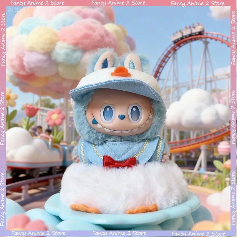 

New Cute Cartoon Donald Duck Jumpsuits Outfit for 17cm Labubu Fashion Versatile Plush Doll Clothes Adorable Dolls Accessories