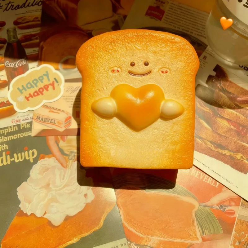 لعبة إسفنجية لطيفة لخبز التوست بطيئة الارتفاع - تململ حسي فائق النعومة لتخفيف التوتر من أجل القلق |   هدايا للأطفال والكبار