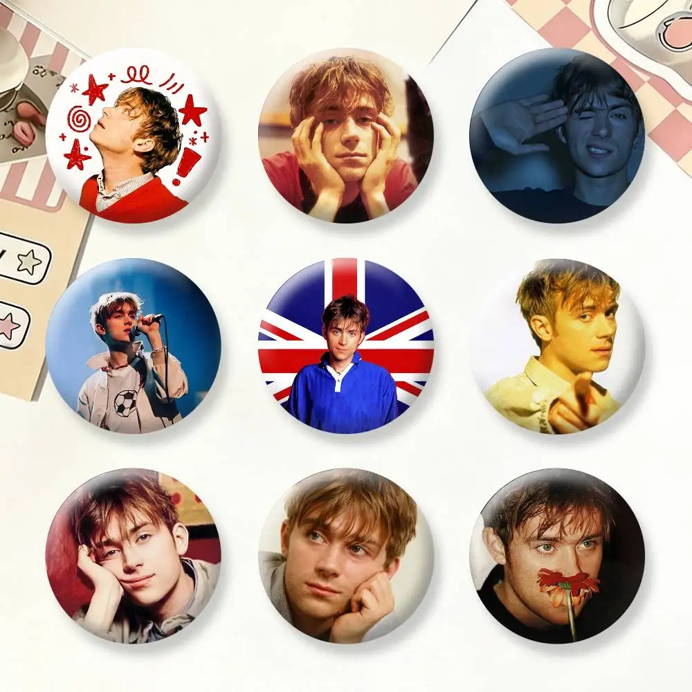 

Singer D-Damon Albarn Button Pins Backpack Clothing Decor Brooch Badge Jewelry Gifts for Kids