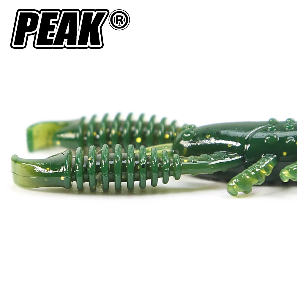 PEAK Craws Köder Schwimmende 40mm/10 stücke 60mm/8 stücke Weicher Köder Angeln Lockt garnelen Hummer Weiche Kunststoff Köder Angeln Lockt – Detail 5