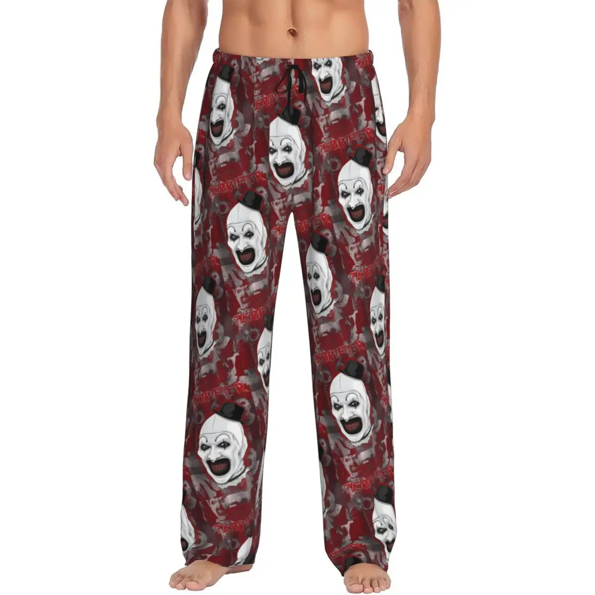 

Custom Print T-Terrifiers Horror Movie Pajama Pants Men's Sleep Sleepwear Bottoms with Pockets