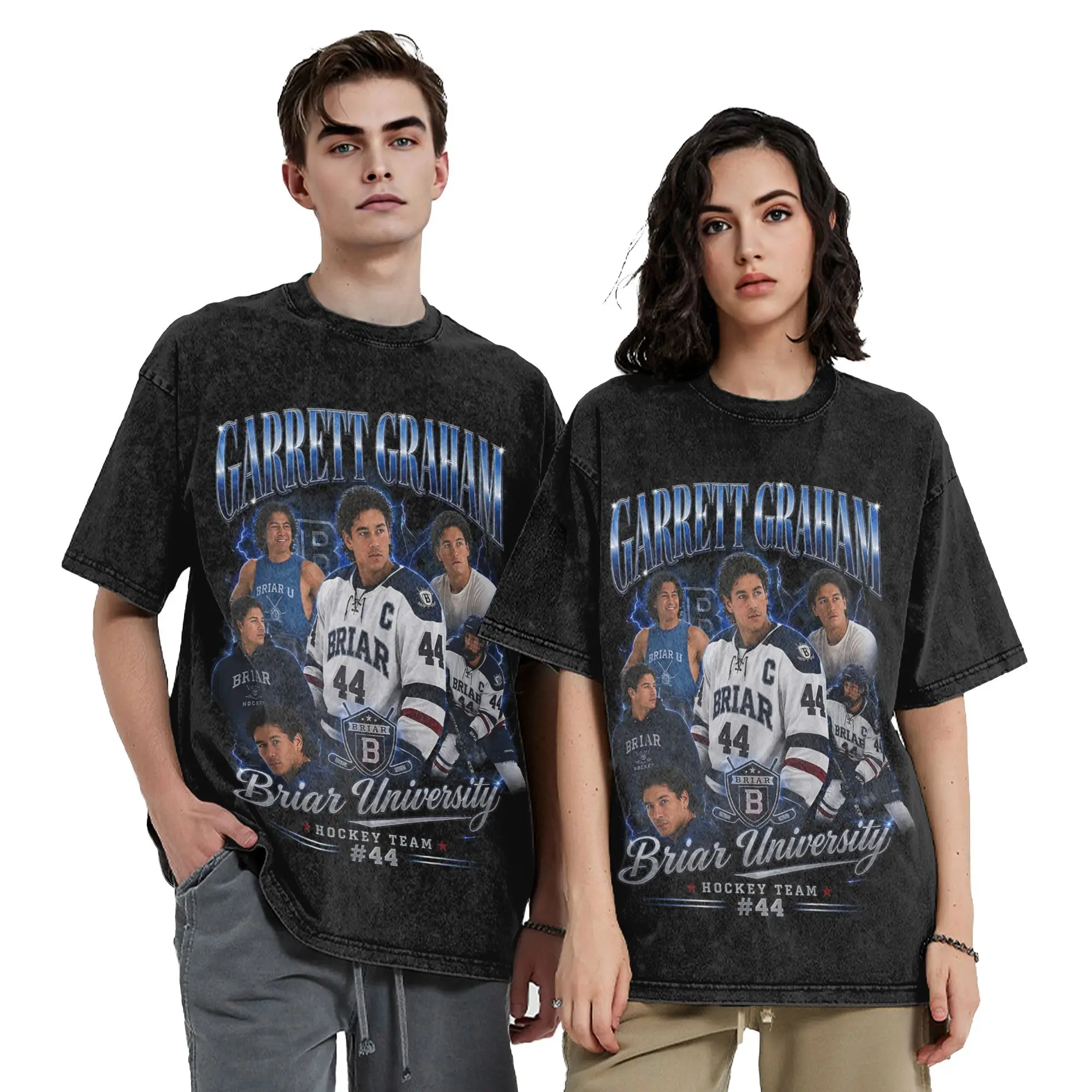 Garrett Graham 44 Off Campus T Shirts Hip Hop Washed 100% Cotton Harajuku T-Shirt Men Women Tops Streetwear Summer Tee Shirt
