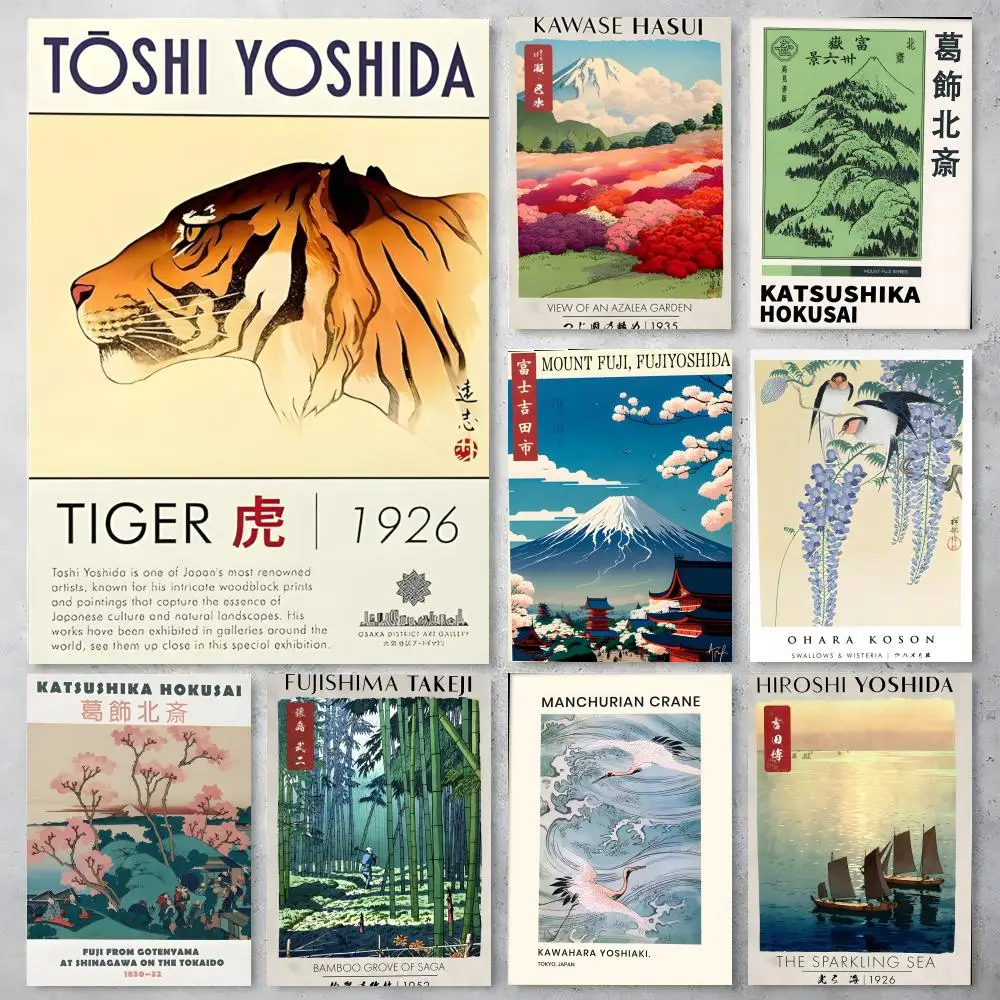 Hokusai Ohara Koson Japanese Art Poster High-definition posters, wall art for living room and home decor.