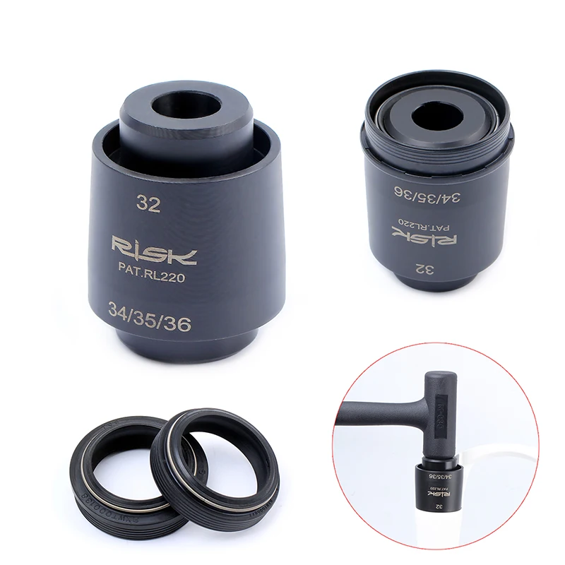 Hot Sale Mountain Bicycle Front Fork Dust Seal Installation Tool Kit For 32/34/35/36/40mm Pipe Diameter Driver Tool bike tools