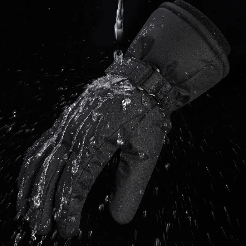 ถุงมือสกีสําหรับผู้ชายและผู้หญิง กระดานเดี่ยวและคู่ หน้าจอสัมผัส กันความเย็นและกันน้ํา ฤดูหนาวที่อบอุ่นและชั้นหนา