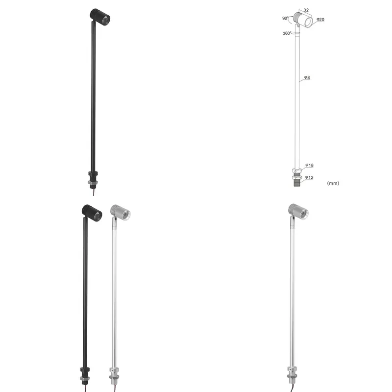 for Jewelry Lamp Aluminum High Brightness Adjustable Embedded LED Cabinet Light Under Counter Display Lighting