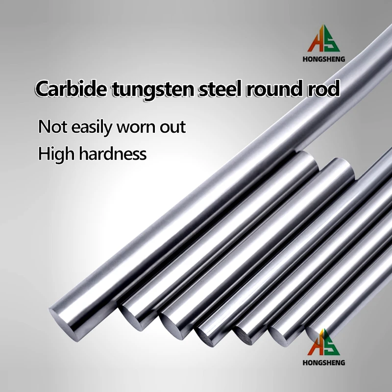 Tungsten Steel Sod 38/50/100/200mm Straight Shank long Carbide Rod Lathe Tool Alloy Round Rod Tungsten Steel Round Rod Abrasive