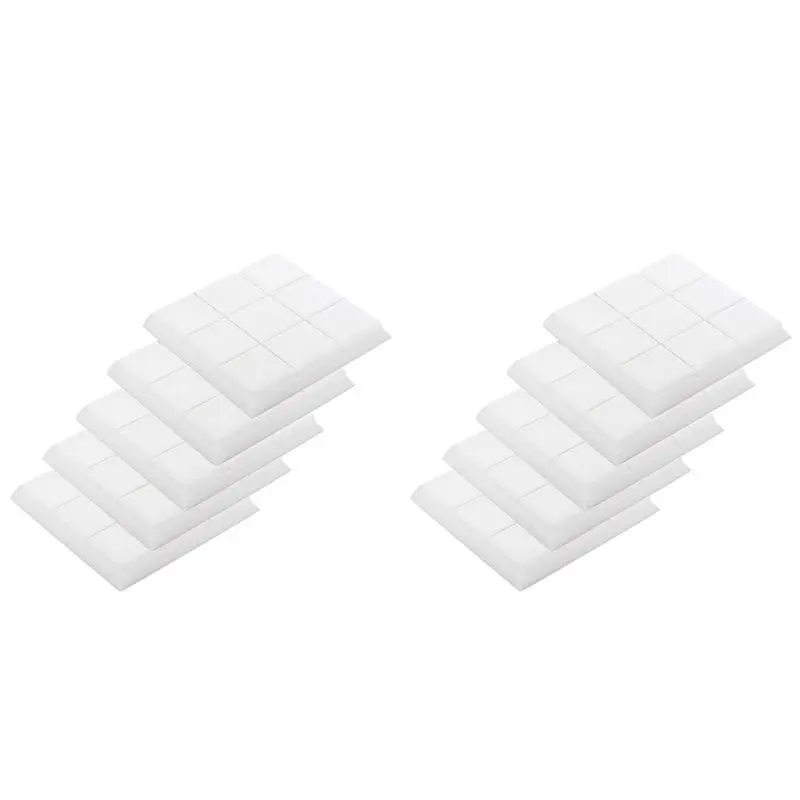 ABBN-Acoustic Foam Panels, 10 Pack 30X30x5cm Mushroom Studio Wedge Tiles, Sound Panels Sound Proof Foam Panels,White