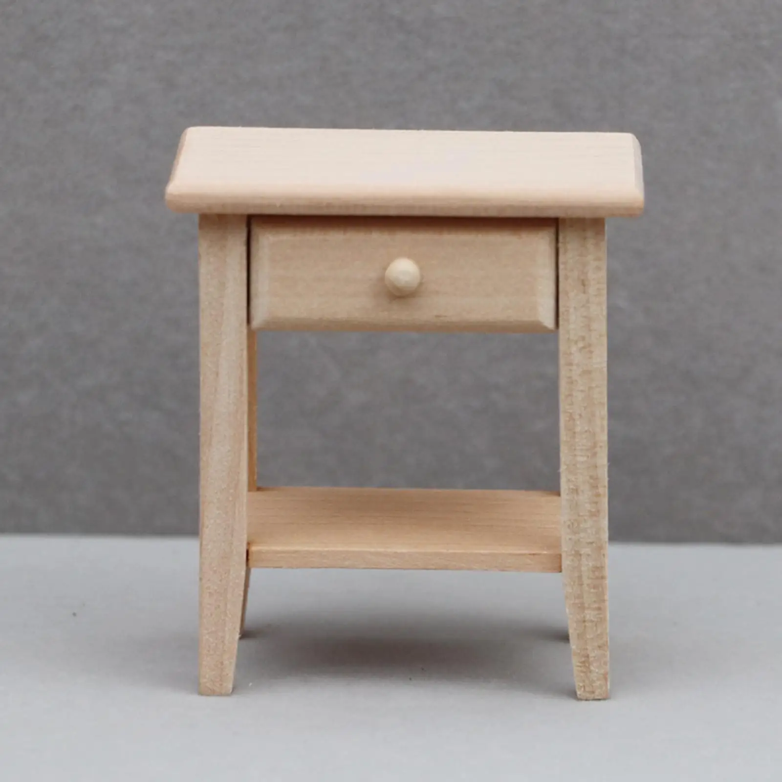 1/12 Scale Dollhouse Night Stands, Dollhouse Bedside Tables, Wooden Cabinet, Mini Furniture for DIY Model Decor Accessories