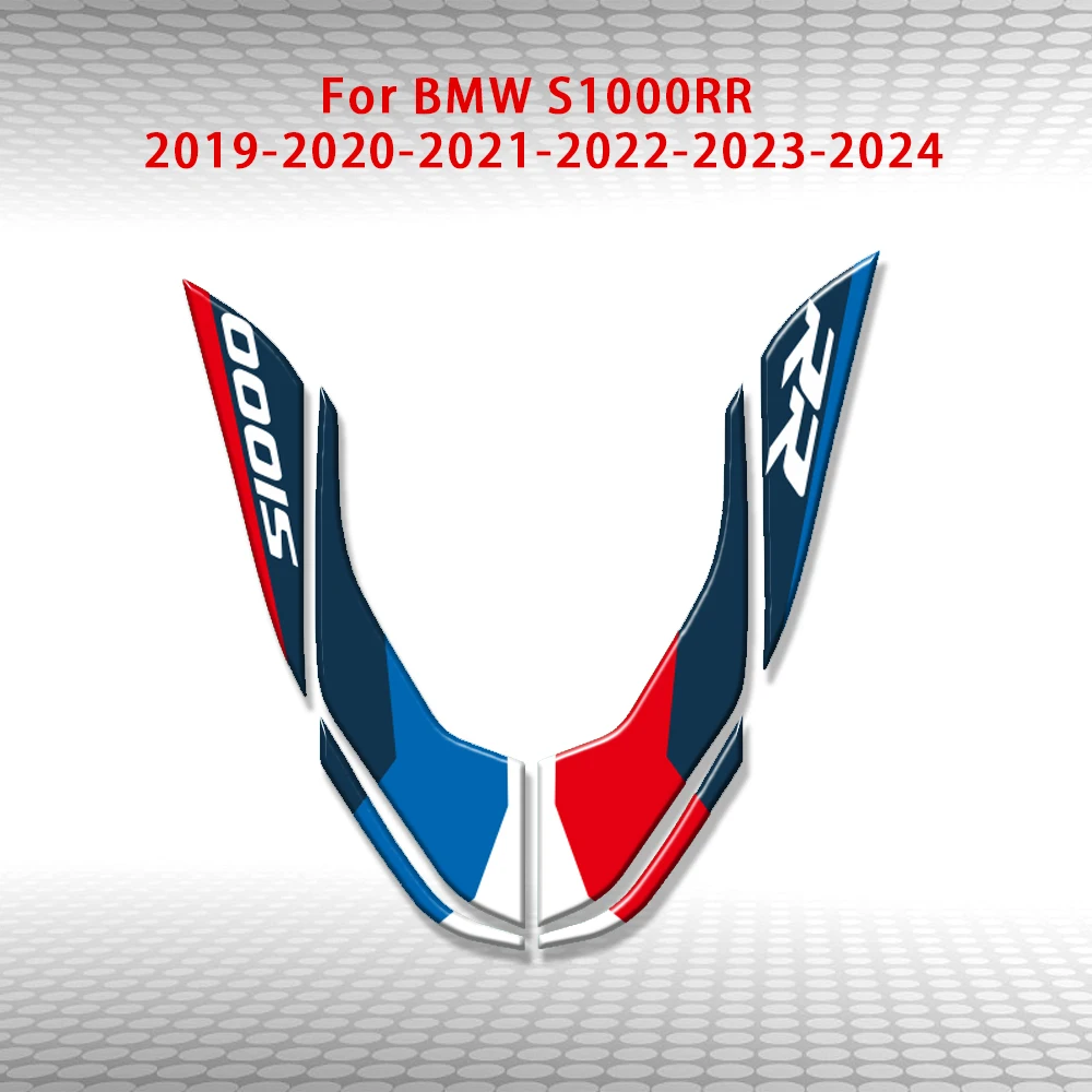 ملحقات الدراجات النارية ملصق حماية للركبة السفلية ثلاثي الأبعاد حماية طلاء جل لسيارات BMW S1000RR S 1000 RR 2019 2020 2022 2023 2024 #6