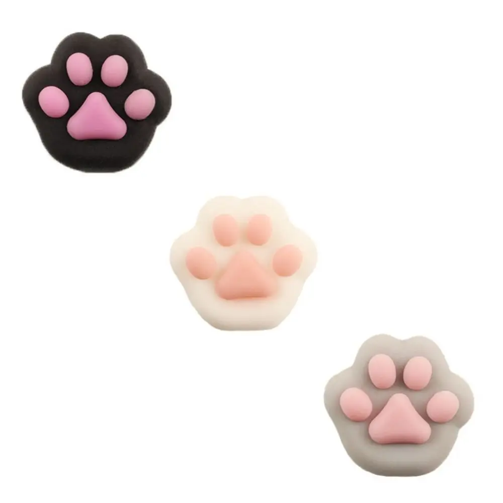 Mini Cat Paw Squeeze Toy para crianças, Silicone Cartoon Fidget, 3D Pinch Decompression Toy, TPR interessante, brinquedo sensorial