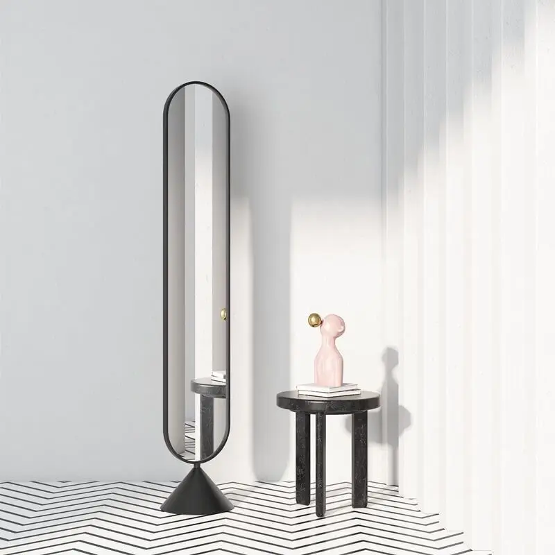 

Vertical full-length mirror, full-length mirror, storage and hanging clothes, household bedroom and living room