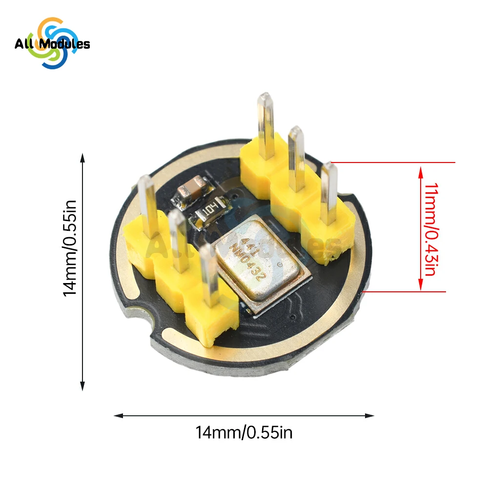 INMP441 MEMS Omnidirectional Microphone Module I2S Interface High Precision Low Power Ultra Small Volume For ESP-32 ESP32