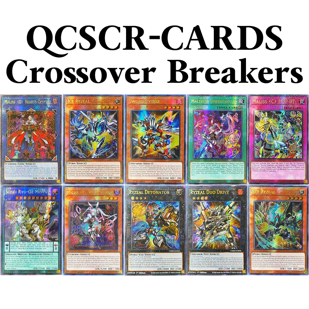 

YuGiOh! Crossover Breakers series TCG Rare collectible game Foil cards QCR Proxy Sword Ryzeal Ryzeal Detonator Ryzeal Duo Drive