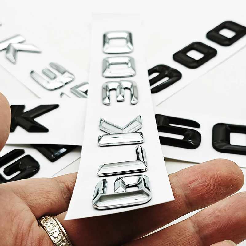 

A3D ABS Car Letters Logo GLK220 GLK300 GLK350 Badge Rear Trunk Sticker For Mercedes Benz GLK220 GLK300 GLK350 X204 Accessories