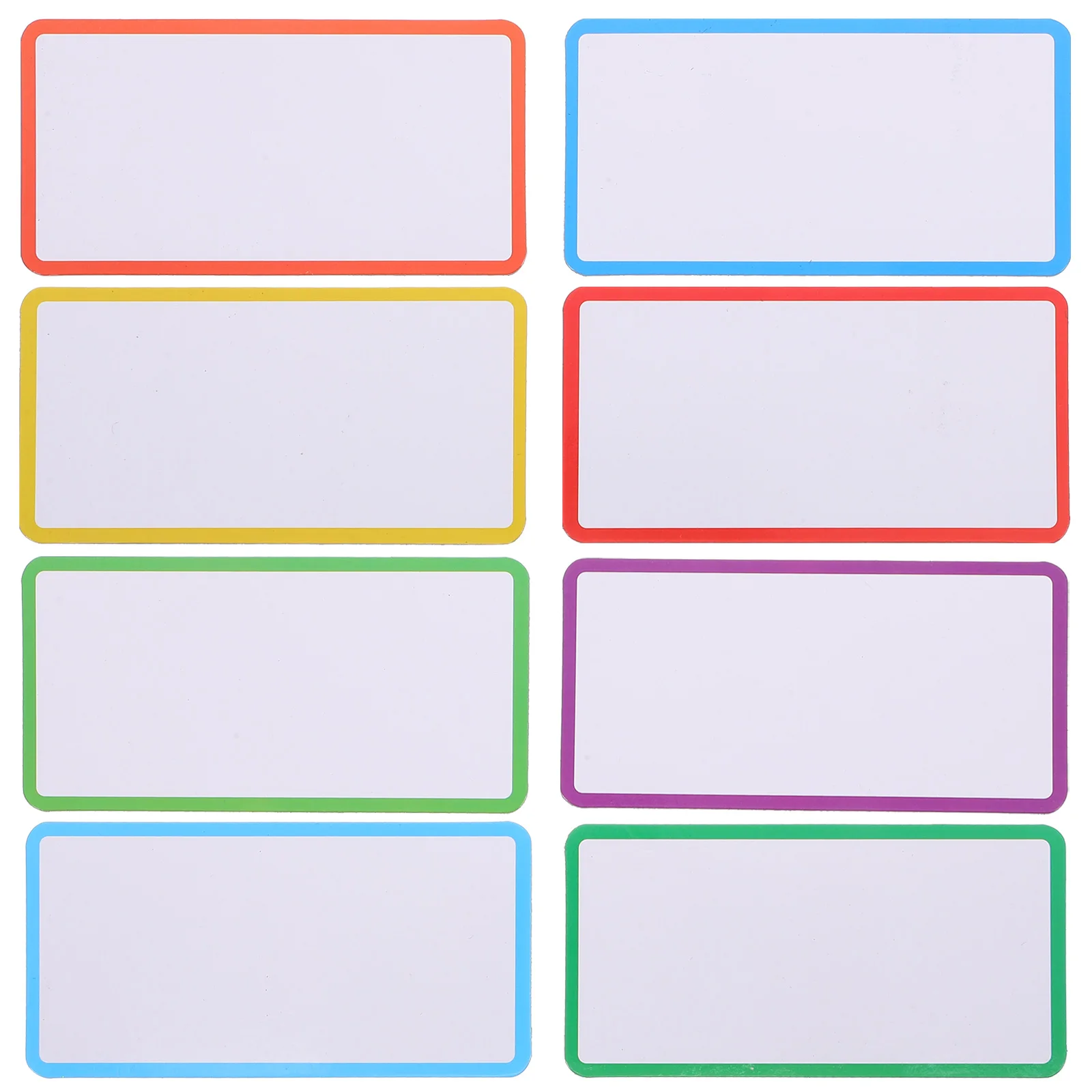

24 Pcs Magnetic Name Tags Dry Erase Labels Blank Household 10x5cm Multi Function Note Refrigerator Whiteboard Accessories