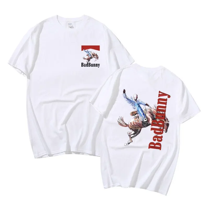 2023 Rapper Bad Bunny New Album T Shirt Nadie Sabe Lo Que Va A Pasar Mañana Graphic T Shirts Fashion Vintage Loose Tees Unisex