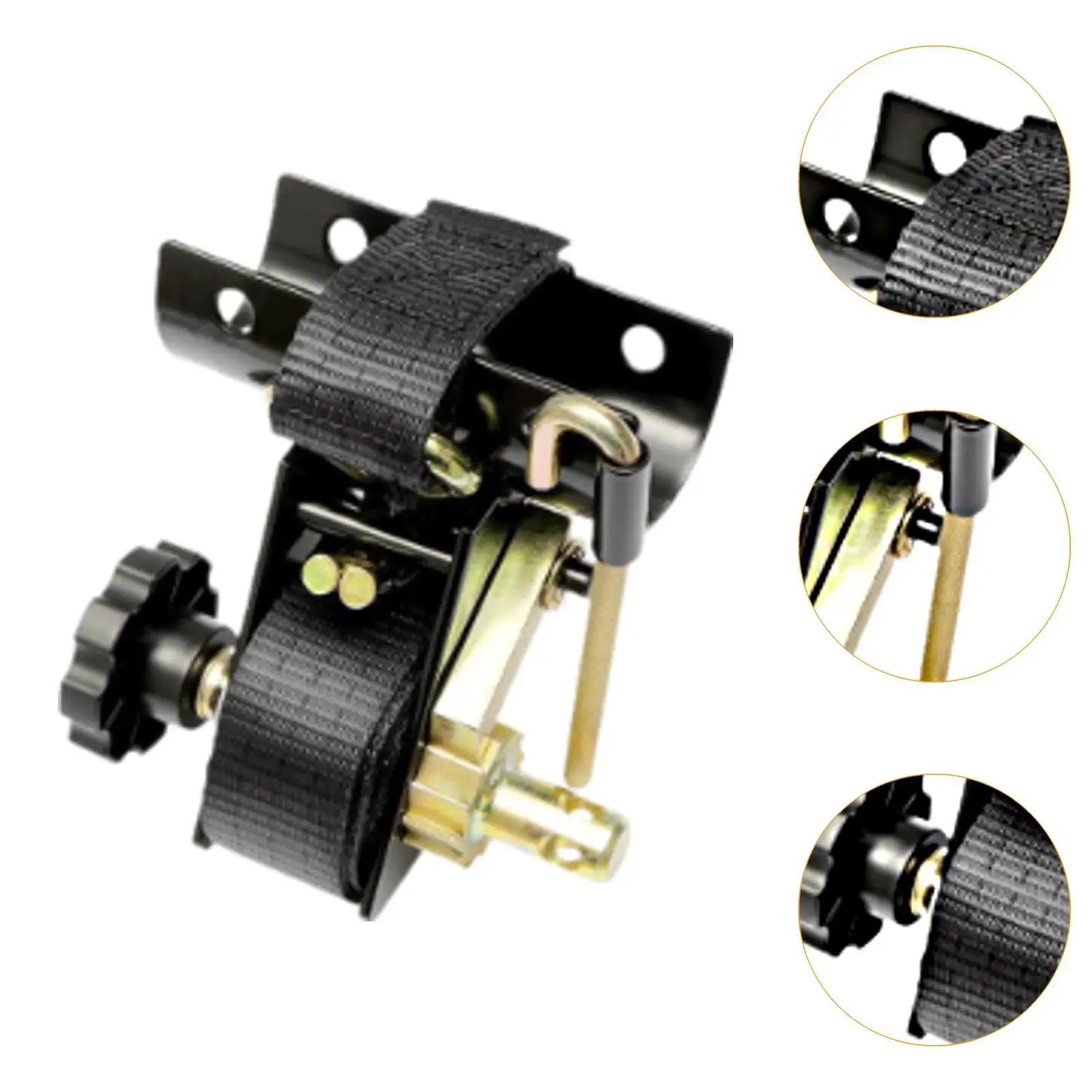 Ladder Rack Ratchet Strap 2inch Round Tube Mount 1.5inch x 7.5ft Strap for Boat Trailer Multifunctional Professional Accessories