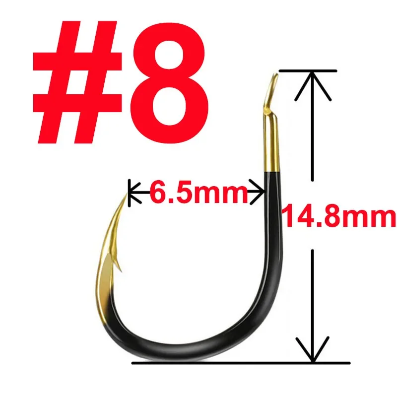 20 pcs Fishing Hook Single Fishhook Fishing Accessories Supplies Lures Carp Fishing Tackle Barbed Colored Tungsten Alloy image 6
