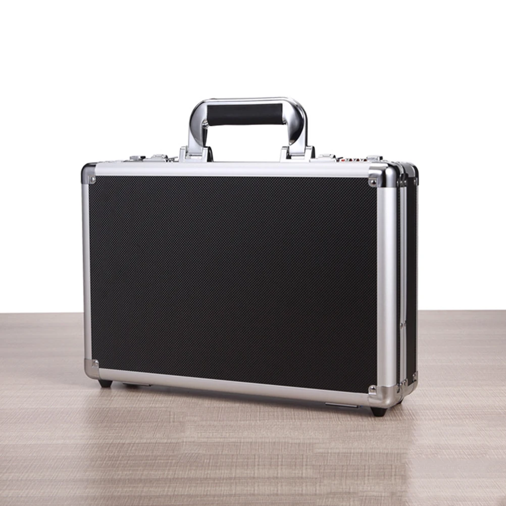 

Aluminium Alloy Code Box Mini Safe Money Bank Password Lock Portable Metal Saving Box Jewelry Storage Black Color Tool Case
