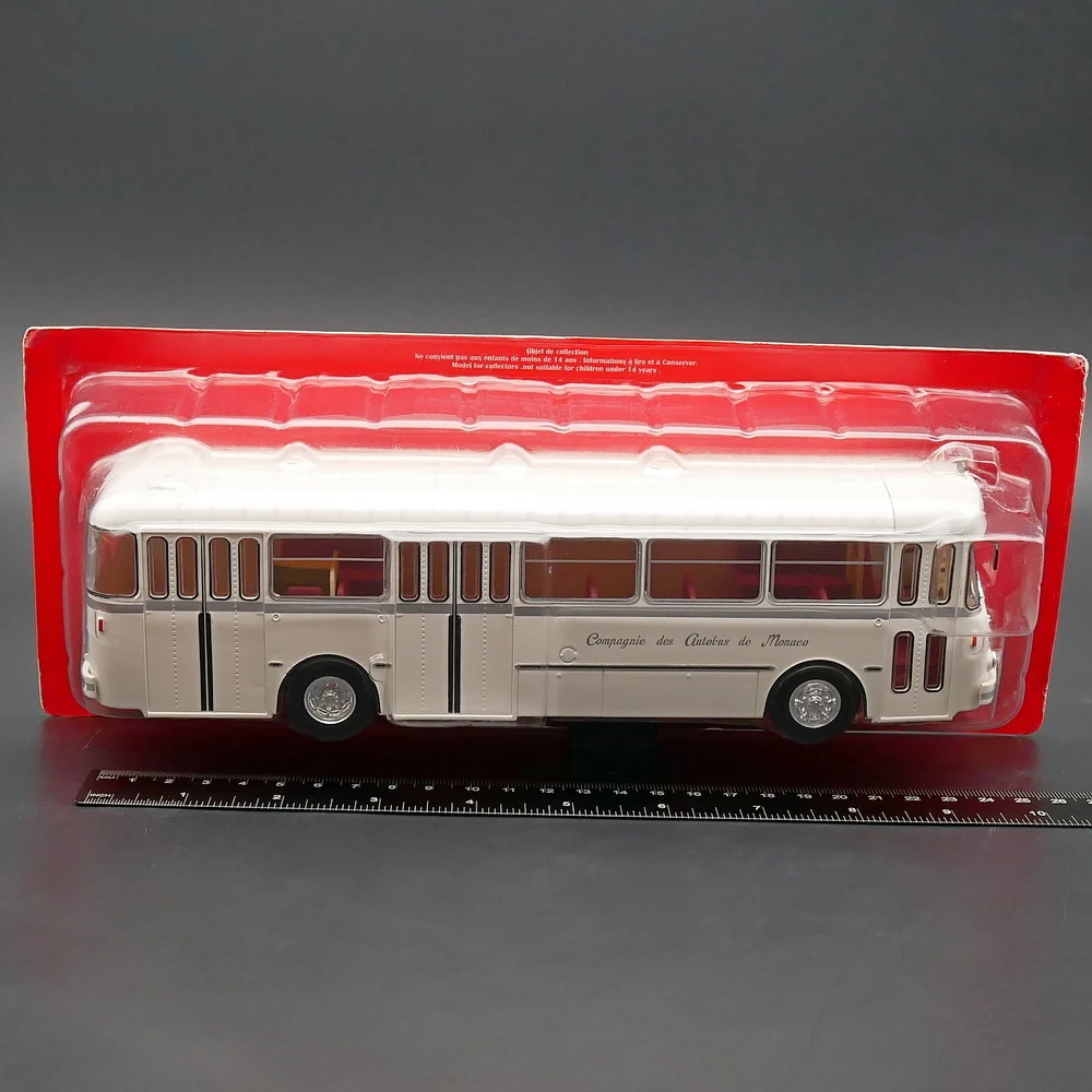 Diecast Ixo 1:43 Scale Bus Monaco Coach Car Model Toy Car Berliet PLR 10MU 1955 Alloy Car Model Collectible Toy Gift Souvenir